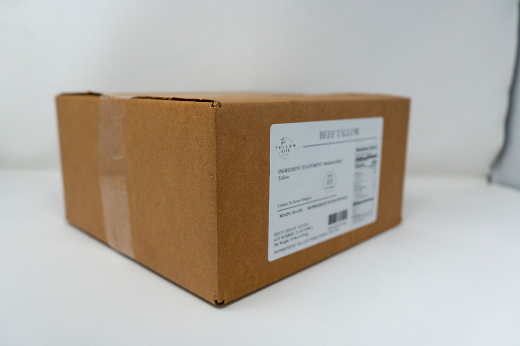 100% Pure Grass-fed Beef Tallow - Ready-to-use - Traditional 10LBS Box