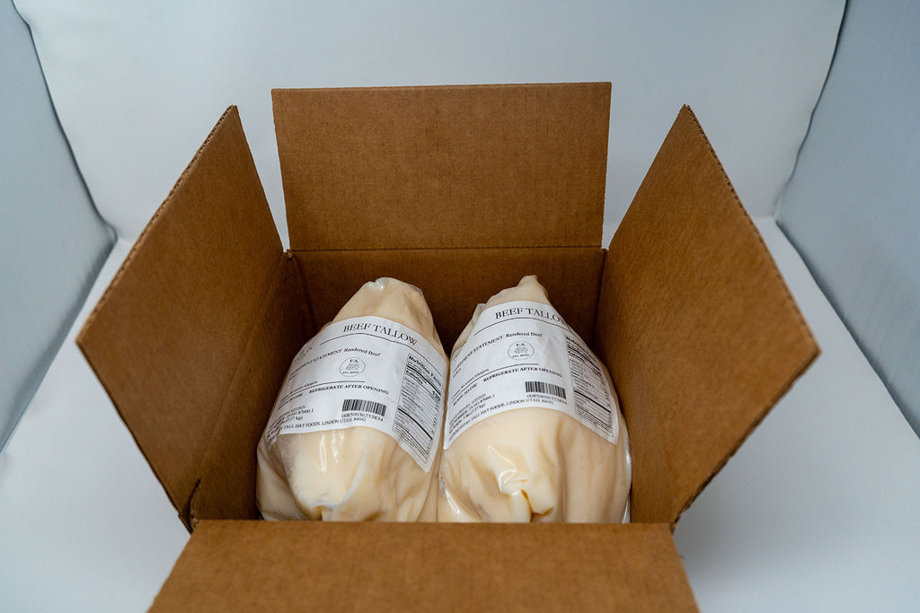 100% Pure Grass-fed Beef Tallow - Ready-to-use - Traditional 5LB Pouch